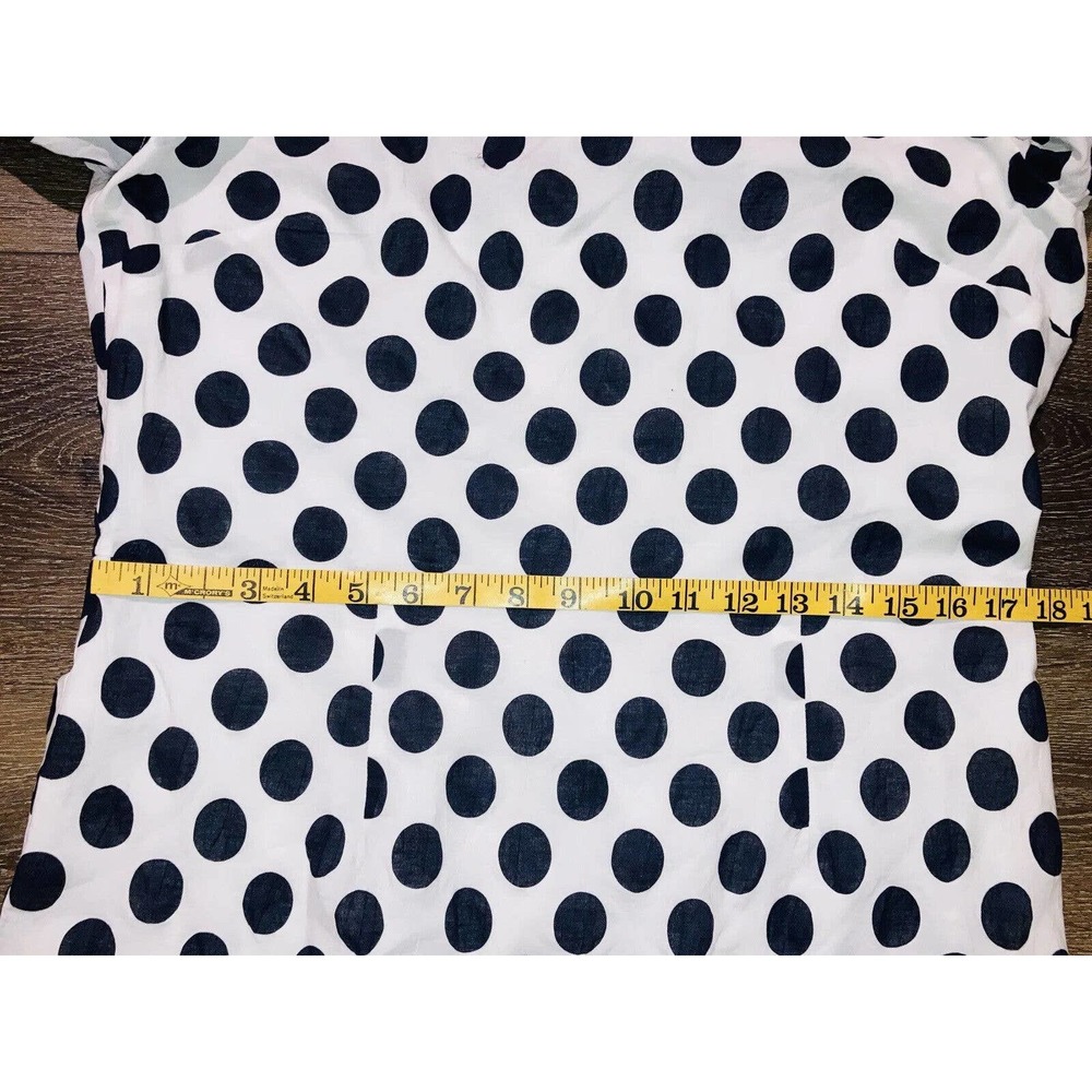 Lovers + Friends Andy Polka Mini Dress Asymmetric Neck Balloon Sleeve Size XL - Picture 6 of 12